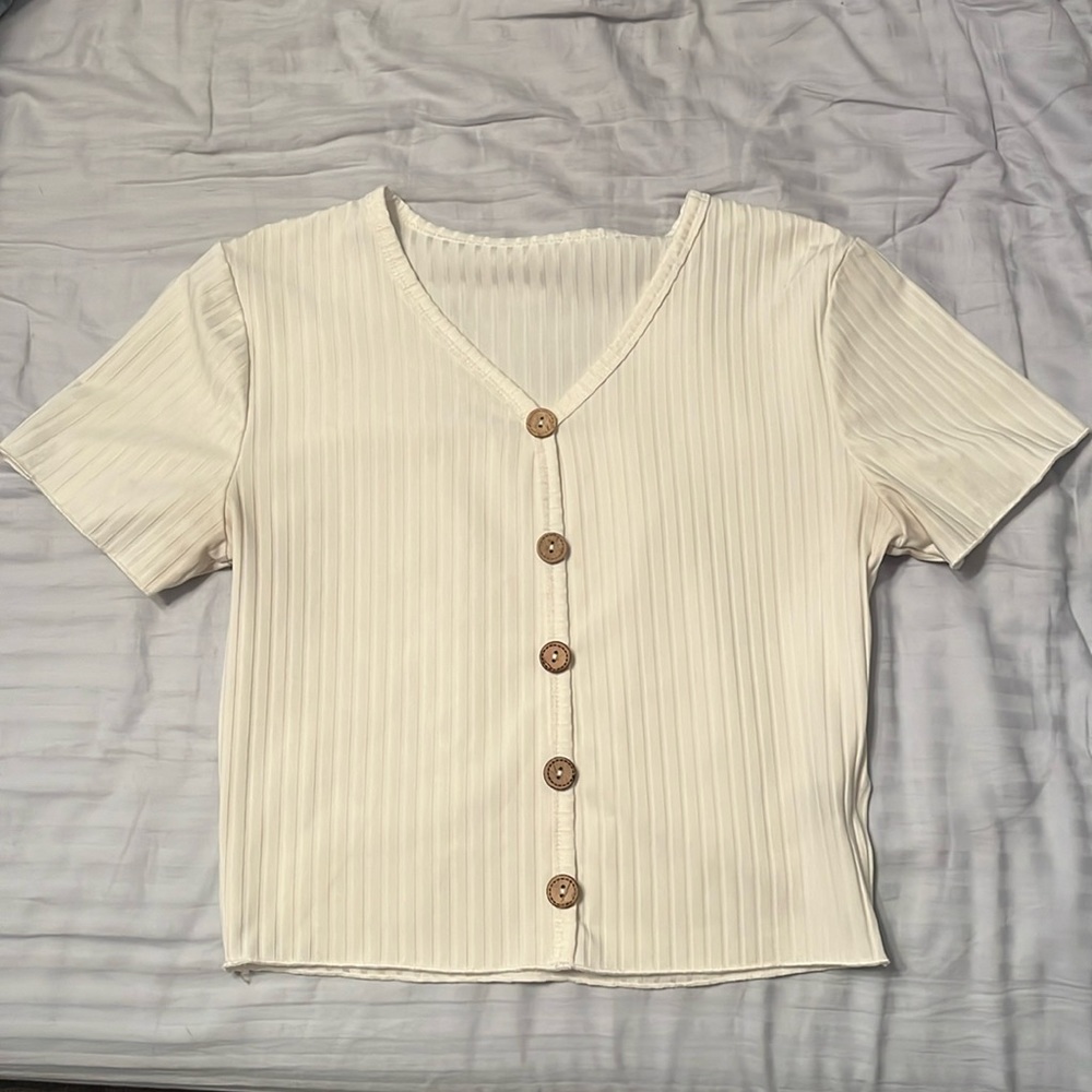 White/Cream tanktop, SHEIN, size small